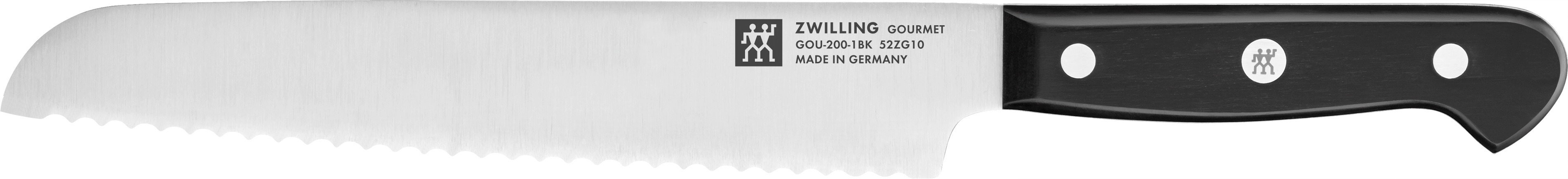 Zwilling - Gourmet Bread Knife - Black - 20 cm - Gratis frakt v:5232833