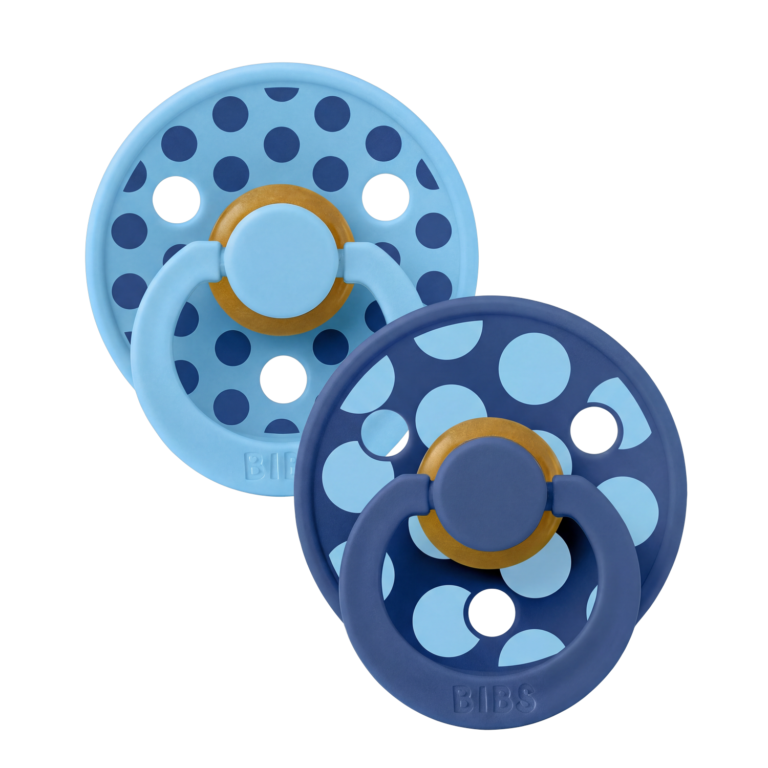 BIBS – Pacifier Studio Colour 2 PACK Polka Mix Latex – Breeze/Cornflower – Size 2 v:2624181 BIBS – Pacifier Studio Colour 2 PACK Polka Mix Latex – Breeze/Cornflower – Size 2 v:2624181