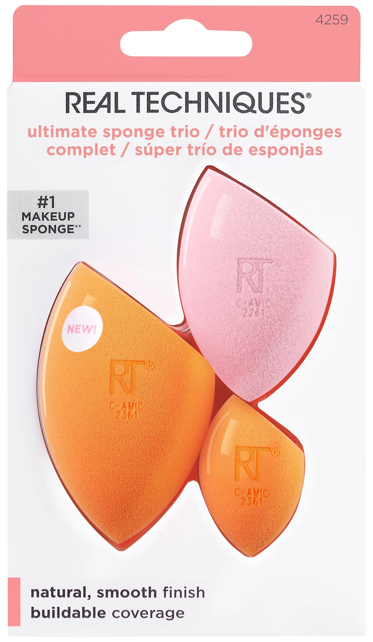 Real Techniques - Ultimate Sponge Trio Orange/Rosa - Orange/Rosa v:1332963