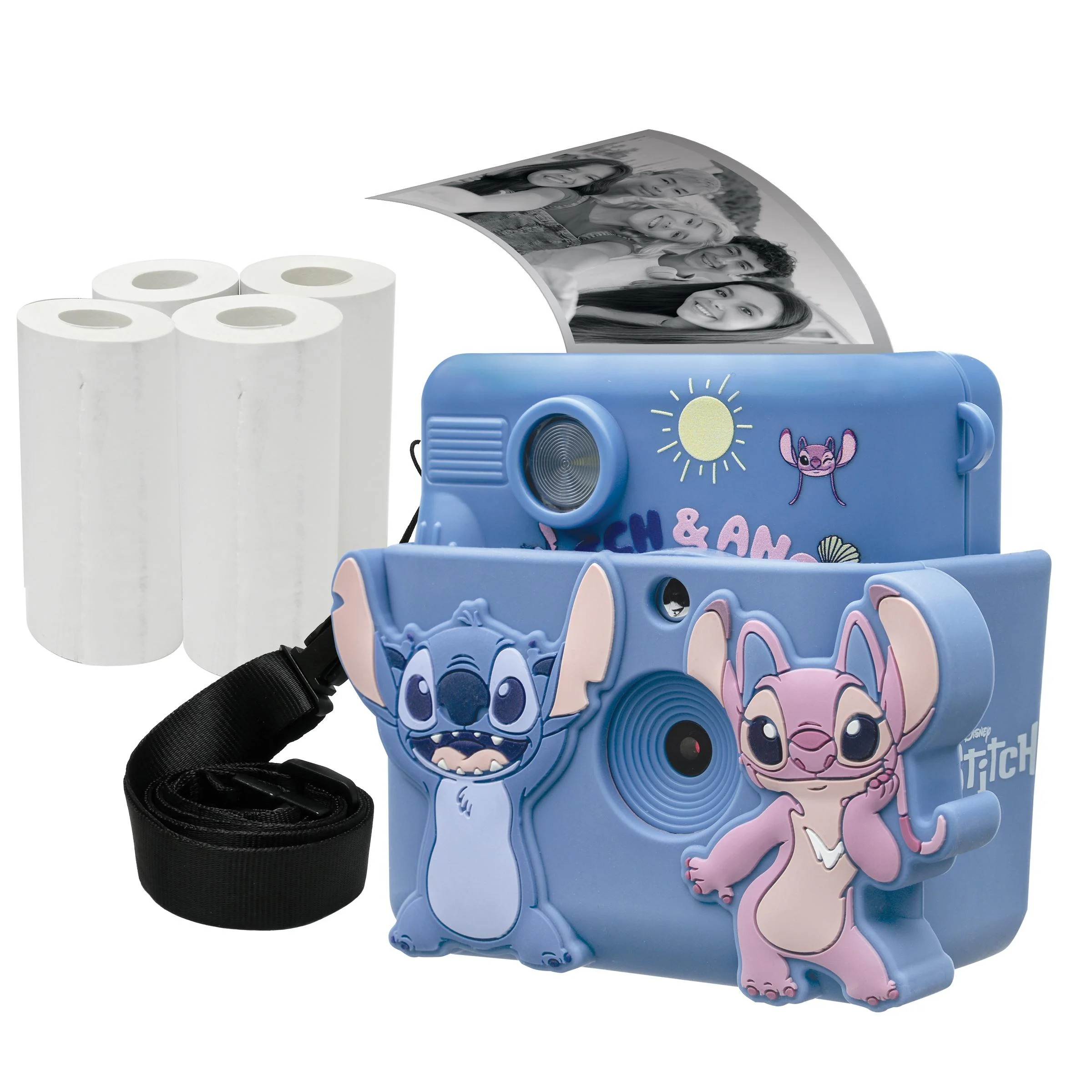 Lexibook – StarCAM® Print, camera pack with instant printer, 4 paper rolls, neck strap, 3D DISNEY Stitch silicon pouch and custom kit (DJ130DZ) – Gratis frakt v:1352859 Lexibook – StarCAM® Print, camera pack with instant printer, 4 paper rolls, neck strap, 3D DISNEY Stitch silicon pouch and custom kit (DJ130DZ) – Gratis frakt v:1352859