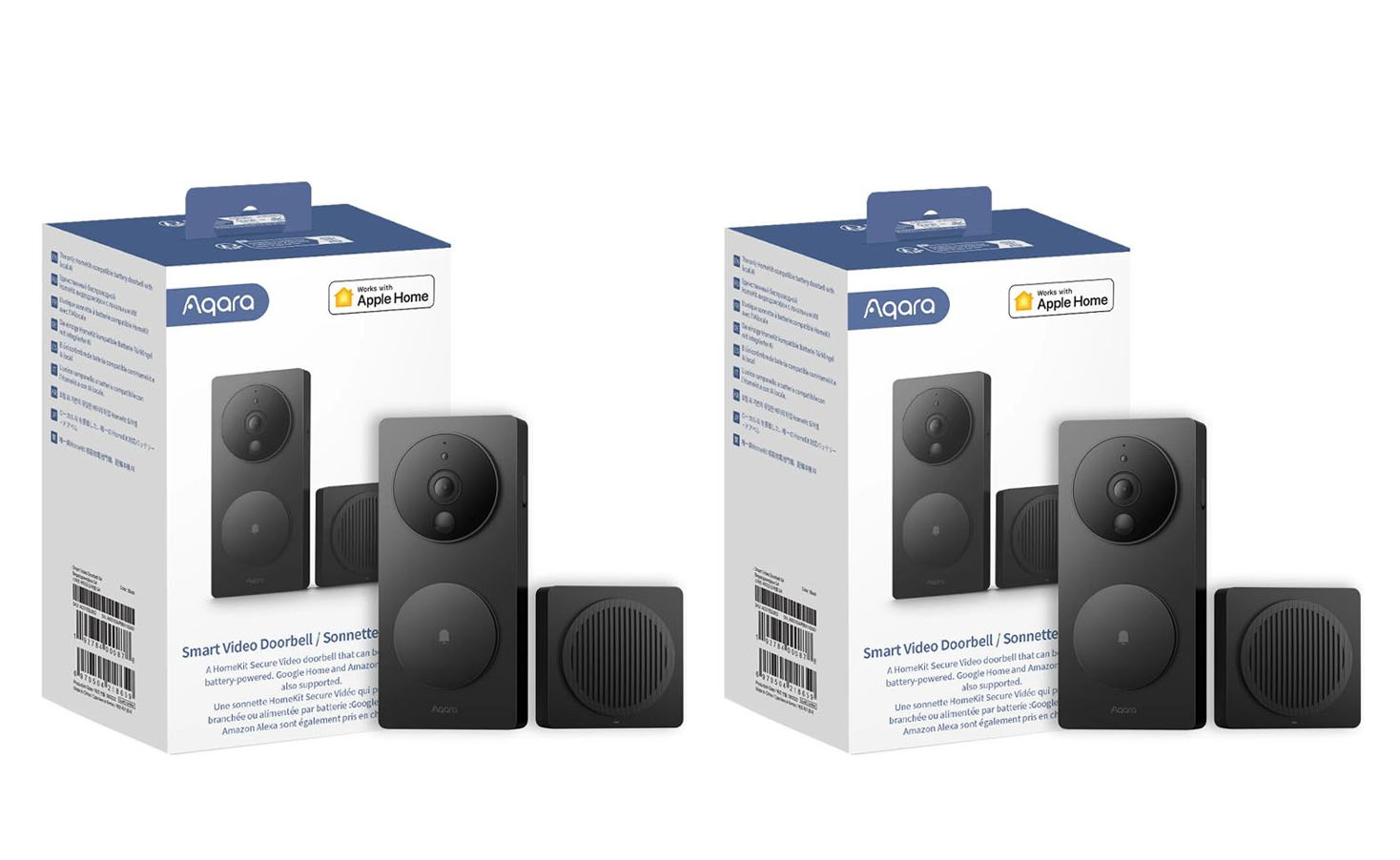 Aqara – Smart Video Doorbell G4 – 2 pcs Bundle - Gratis frakt v:2679473