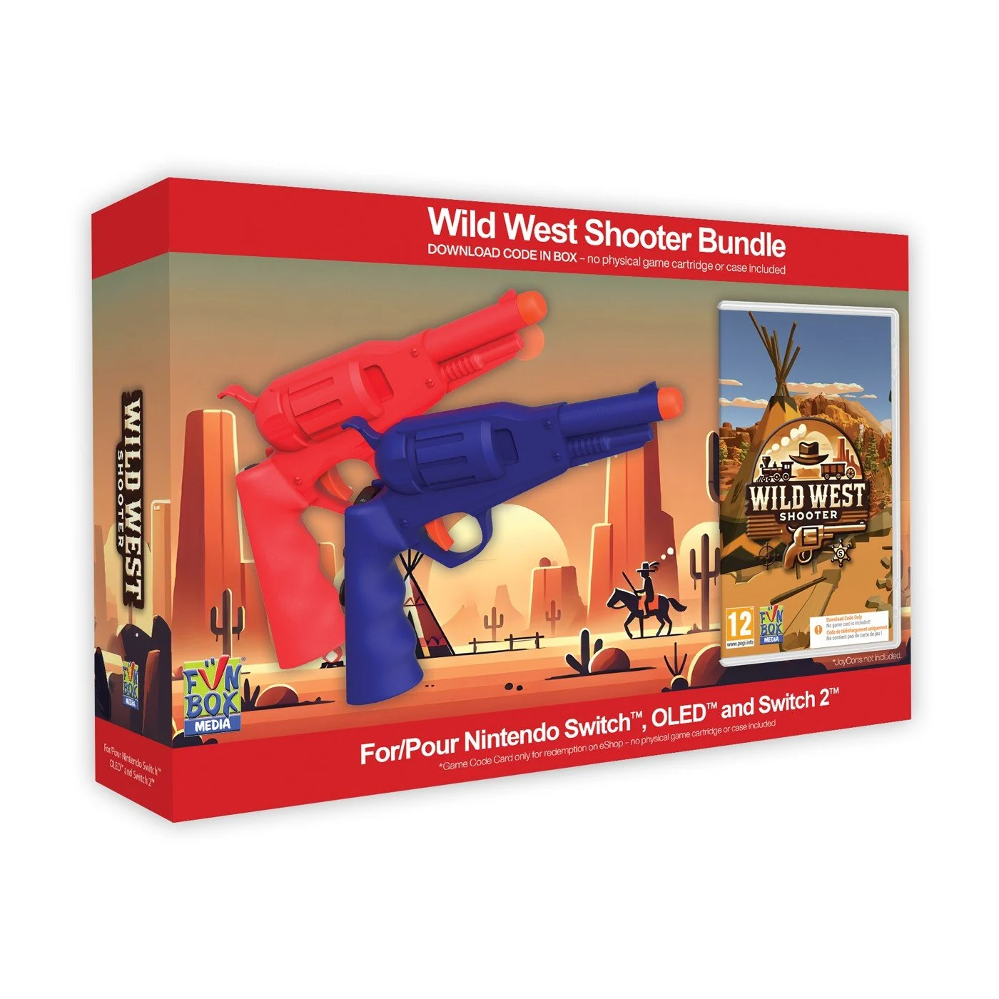 Wild West Shooter Game -Twin Wild West Shooter Revolvers Bundle (CIB) v:9627596