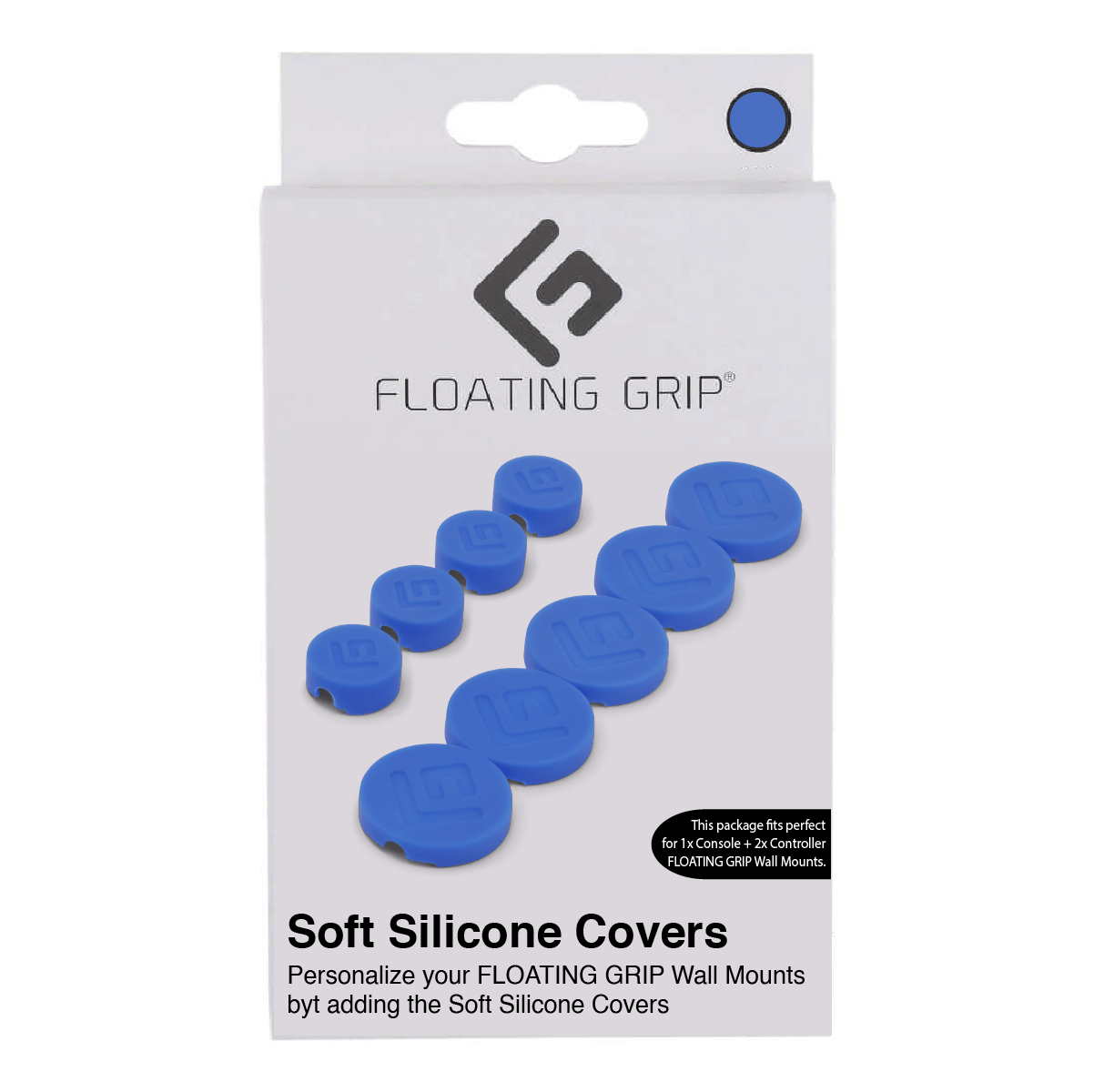 Floating Grip Wall Mount Covers (Blue) – Blue – Blå v:2942968 Floating Grip Wall Mount Covers (Blue) – Blue – Blå v:2942968