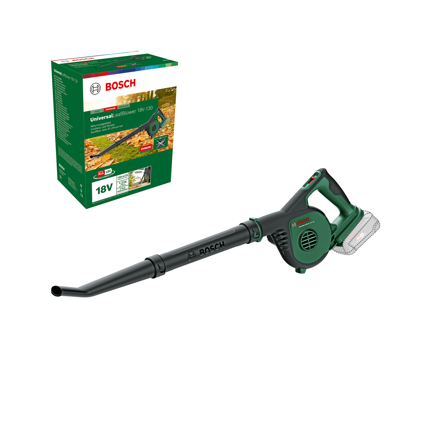 Bosch DIY – Battery Leaf Blower Universal 18V-130 Solo – Gratis frakt v:5235986