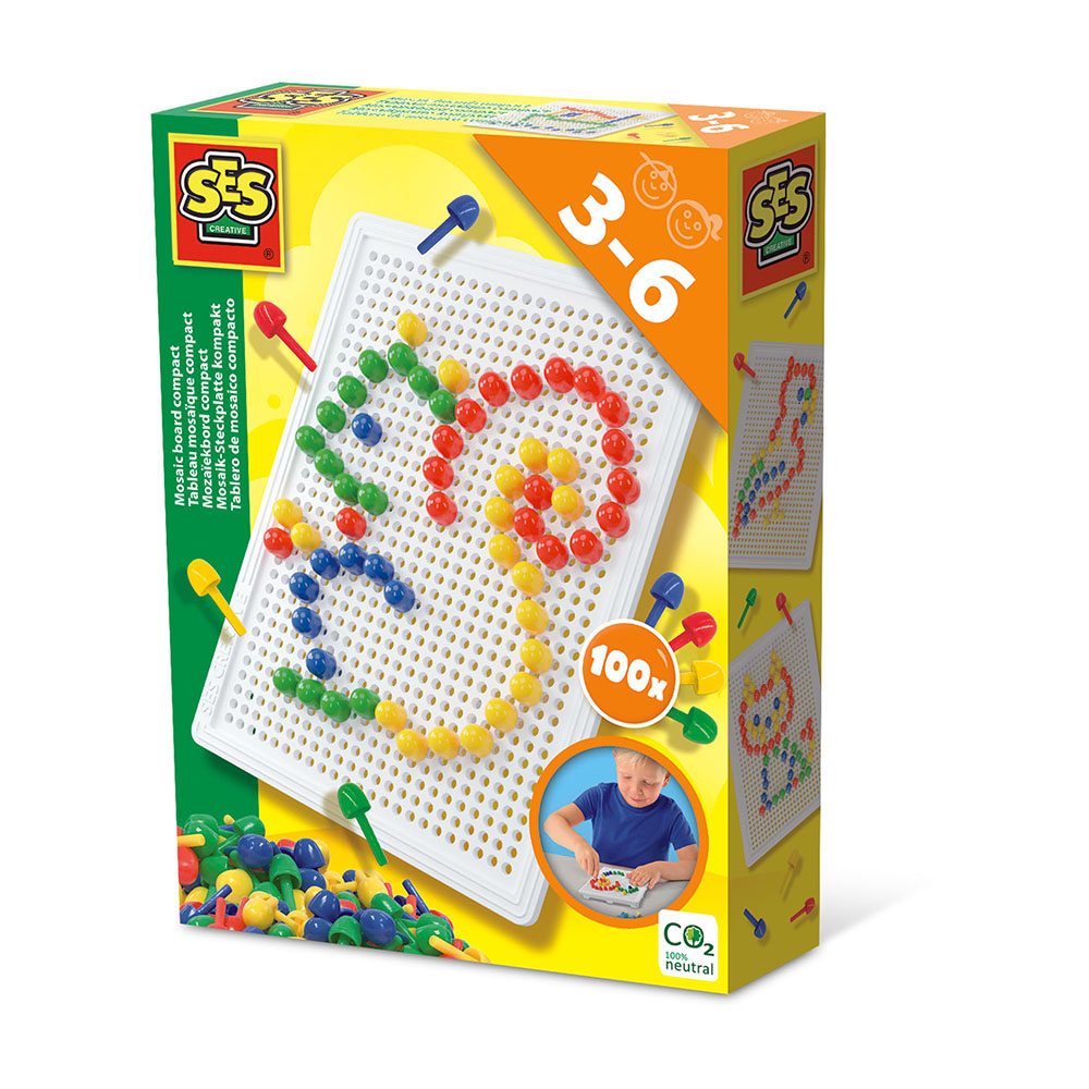 SES Creative – Mosaic Peg Board 100 pcs – (S14046) v:4111278 SES Creative – Mosaic Peg Board 100 pcs – (S14046) v:4111278