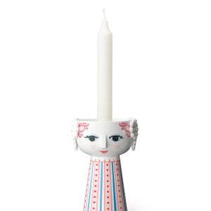 Bjørn Wiinblad – Eva Lysestake – H14 Cm – Støvet Rød v:6615445 Bjørn Wiinblad – Eva Lysestake – H14 Cm – Støvet Rød v:6615445