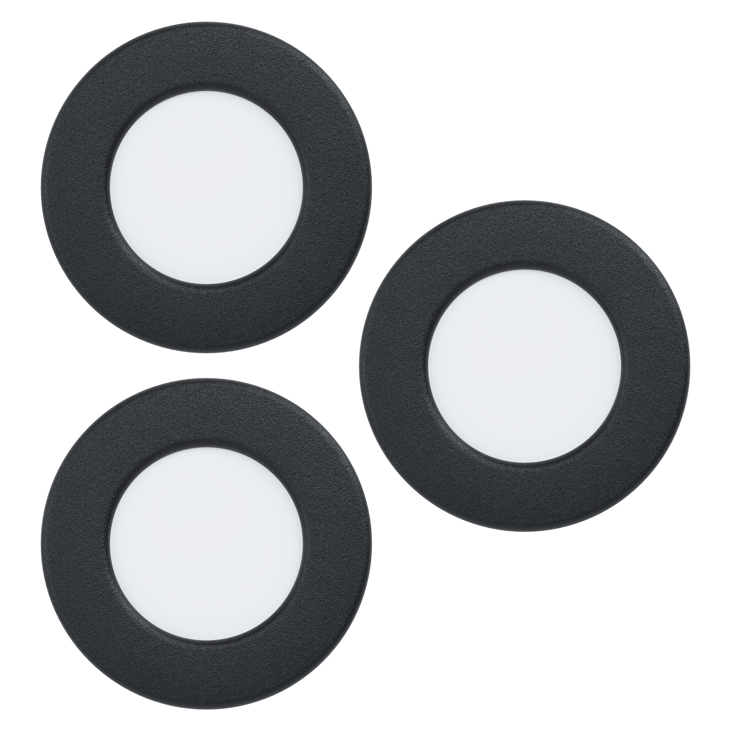 EGLO FUEVA 5 Innfelt Spot – Svart – 86mm v:9819874