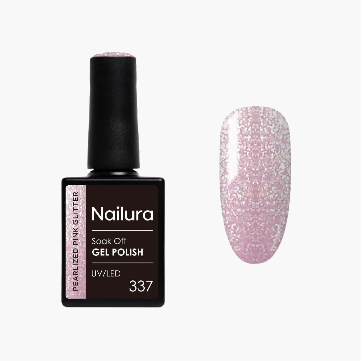 Nailura – Gel Polish 337 – Pearlized Pink Glitter – 10 ml – Pearlized Pink Glitter v:4573419 Nailura – Gel Polish 337 – Pearlized Pink Glitter – 10 ml – Pearlized Pink Glitter v:4573419