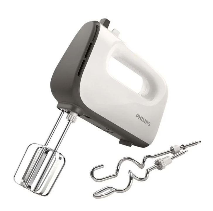 Philips - Viva Collection Mixer - White & Grey (HR3740/10) v:6026107