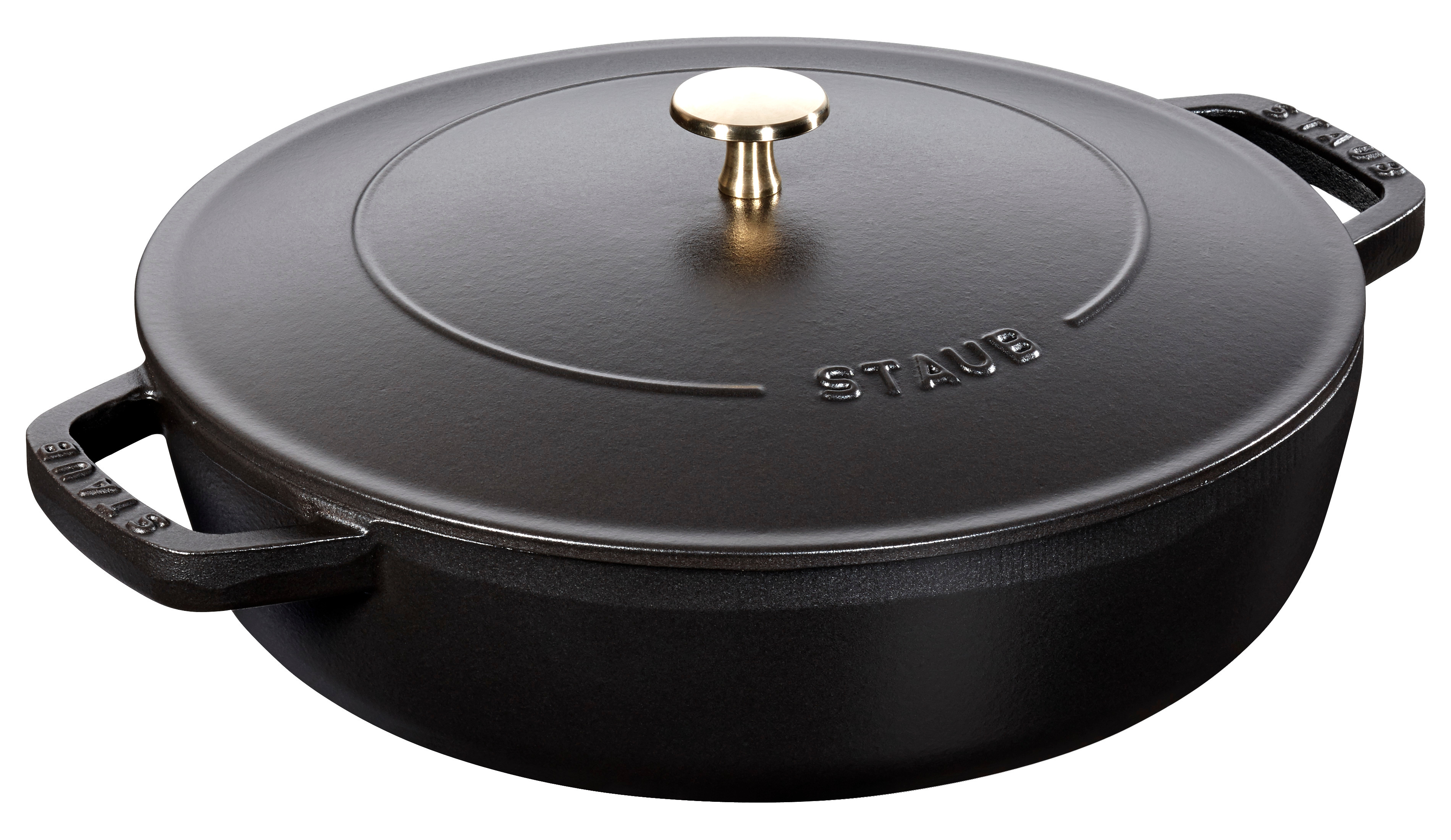 Staub - Saute Pan Chistera - Black - 24 cm - Gratis frakt v:7159269