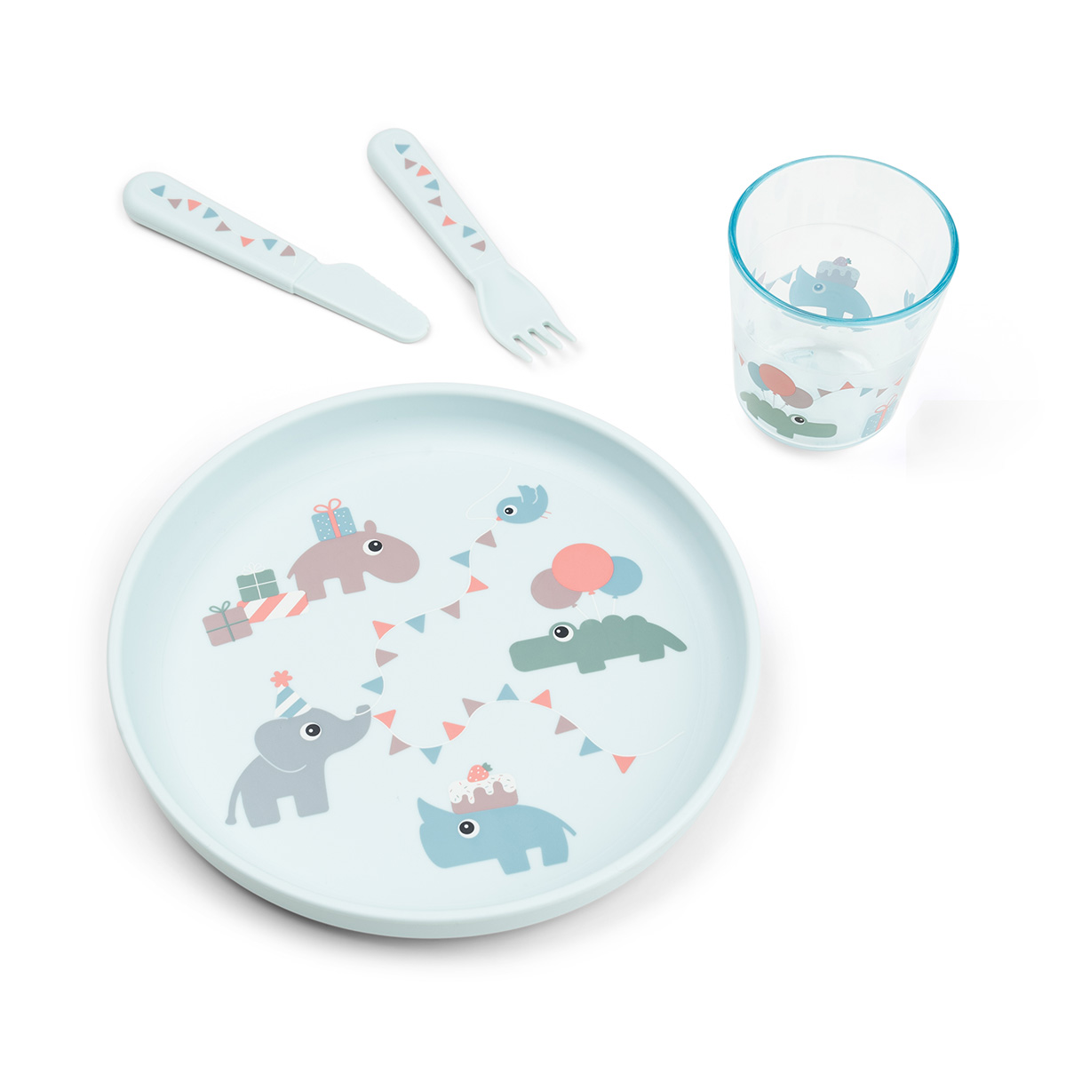 Done by Deer – Foodie Dinner Set Celebration – Blue v:8052477