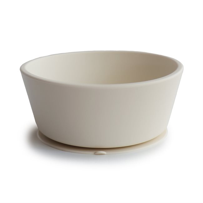 Mushie - Silicone Bowl - Ivory - 11.5 cm v:5689362