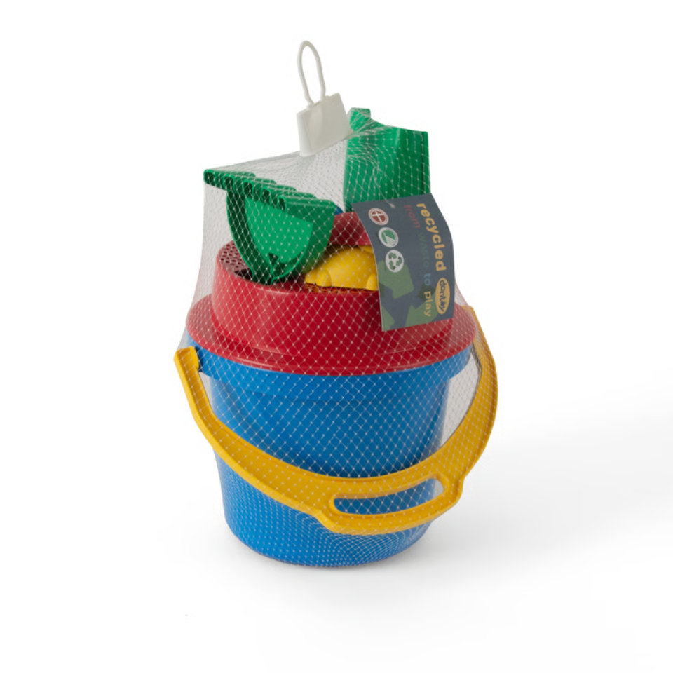 Dantoy – Classic Recycled blue bucket set in net (1433) v:5214062 Dantoy – Classic Recycled blue bucket set in net (1433) v:5214062