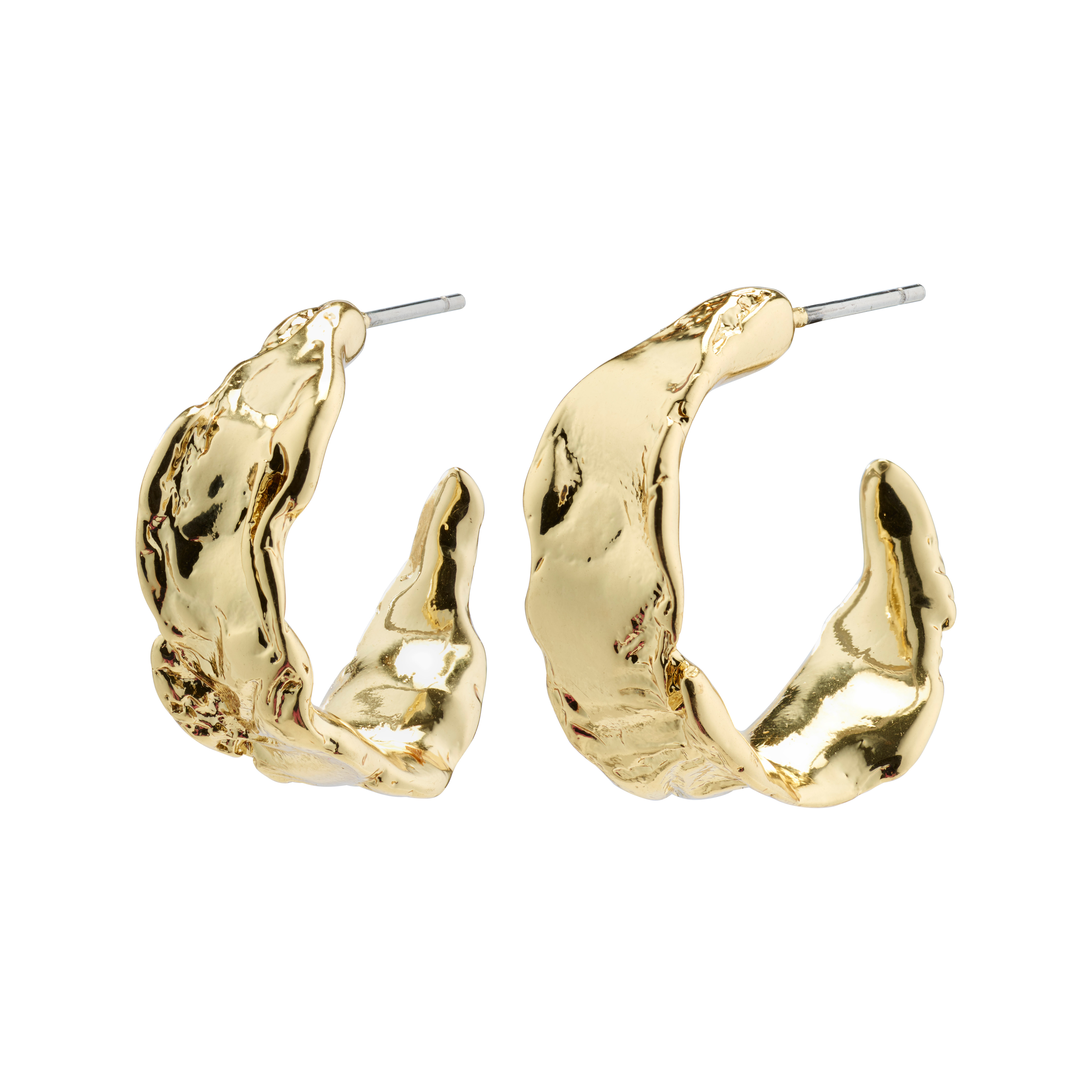PILGRIM – Elara Organic Shaped Hoop Earrings – Gold – 2.2 cm v:8441032 PILGRIM – Elara Organic Shaped Hoop Earrings – Gold – 2.2 cm v:8441032