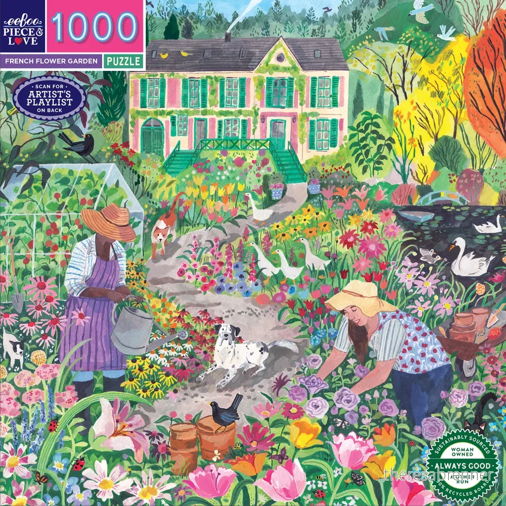Eeboo – Puzzle 1000 pcs – French Flower Garden (EPZT662) v:2360624 Eeboo – Puzzle 1000 pcs – French Flower Garden (EPZT662) v:2360624