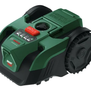 Bosch – VISIMOW 18V-100 Robotgressklipper med 4,0Ah batteri, lader og reserveknivsett – Gratis frakt v:4811060