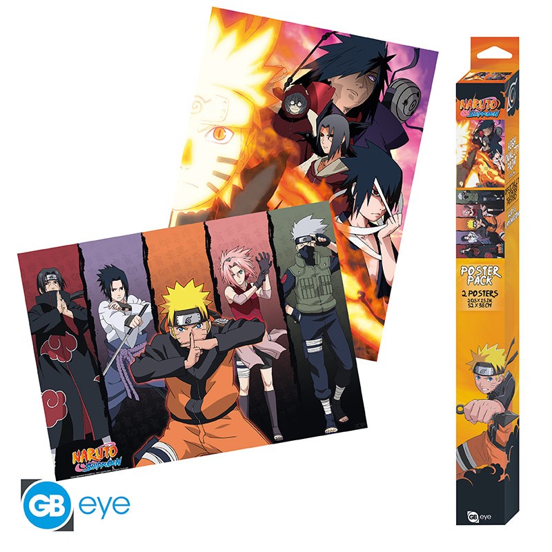 NARUTO SHIPPUDEN - Set 2 Chibi Posters (52x38) v:7935812