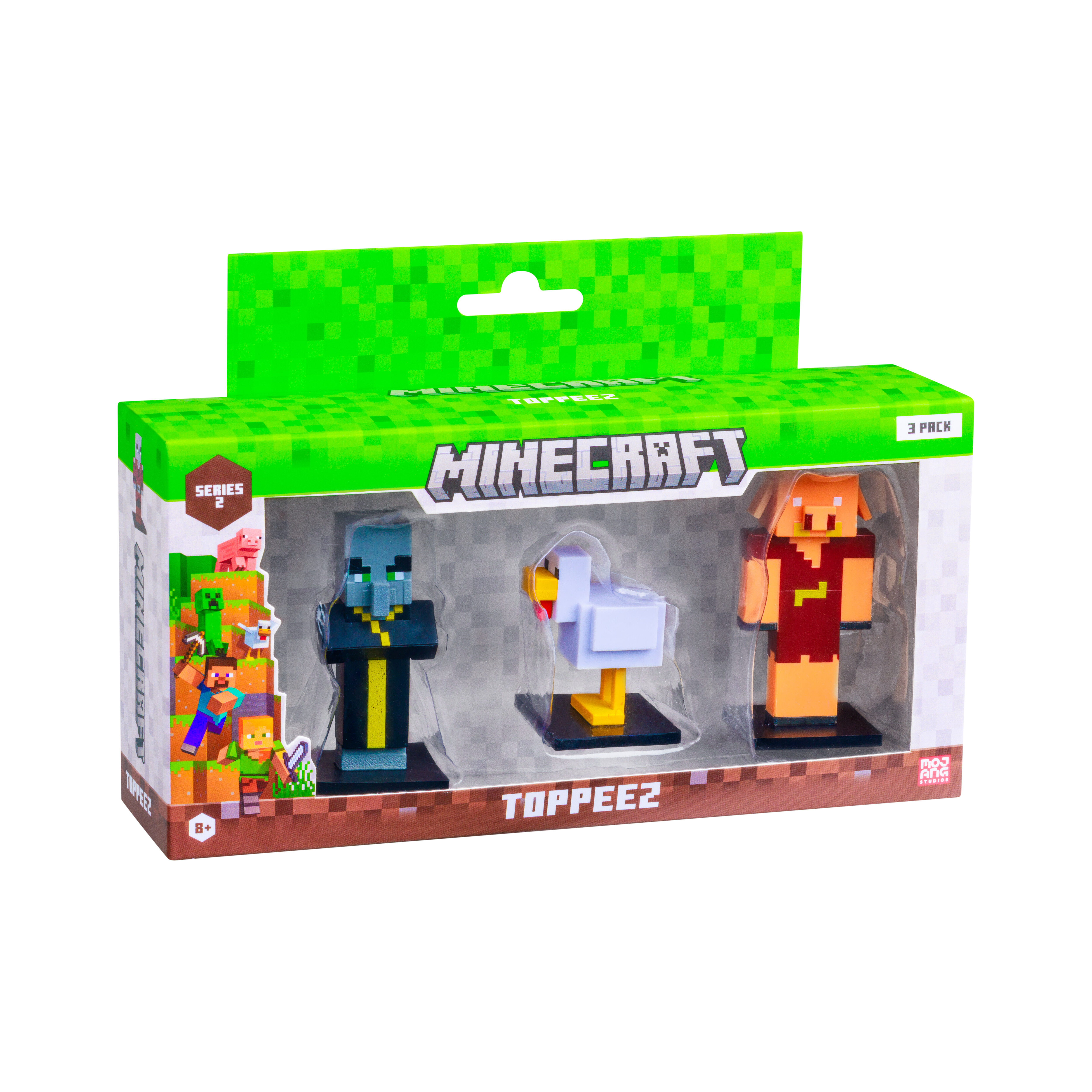 Minecraft – 3D 6 cm Figure 3 pack S2 – Evoker, Chicken and Piglin – Evoker, Chicken and Piglin – Minecraft v:2576779 Minecraft – 3D 6 cm Figure 3 pack S2 – Evoker, Chicken and Piglin – Evoker, Chicken and Piglin – Minecraft v:2576779