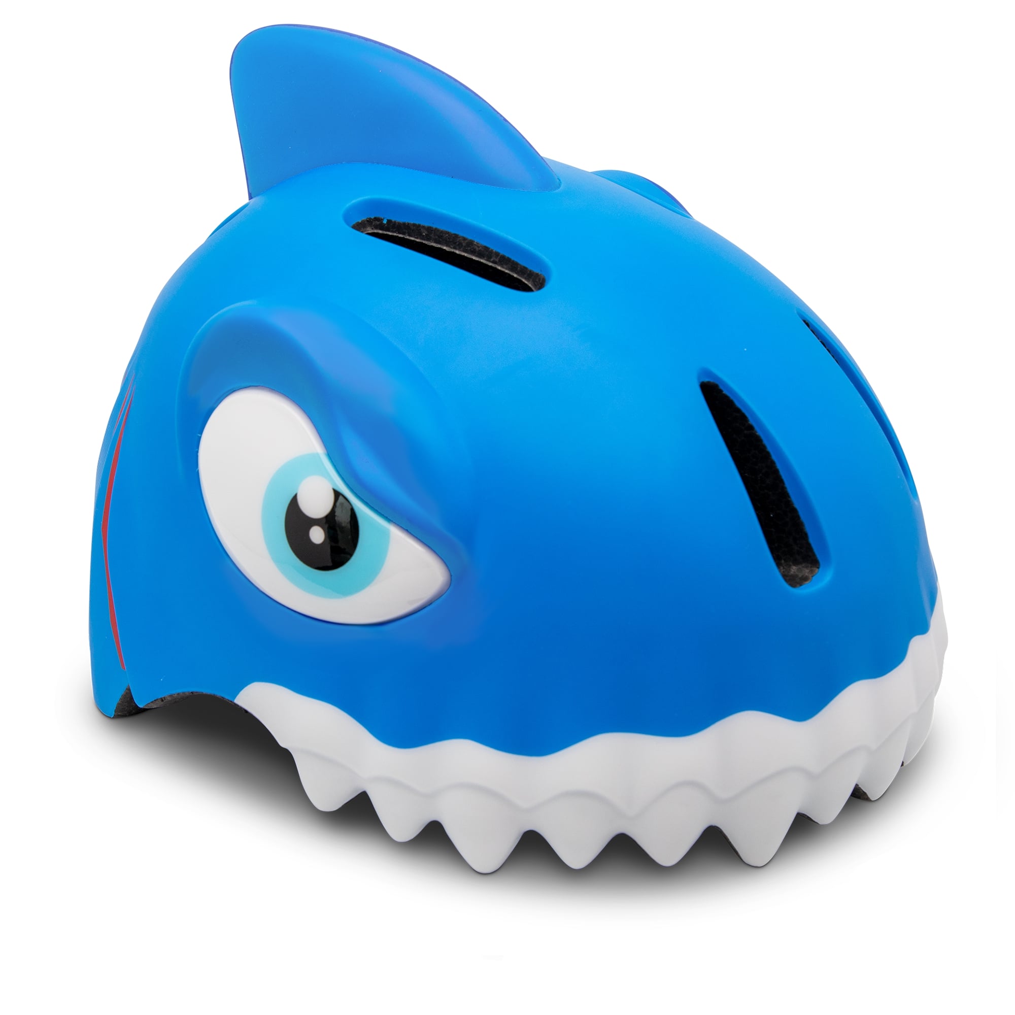 Crazy Safety – Shark Sykkelhjelm – Blå (49-55 cm) – Gratis frakt v:2898218