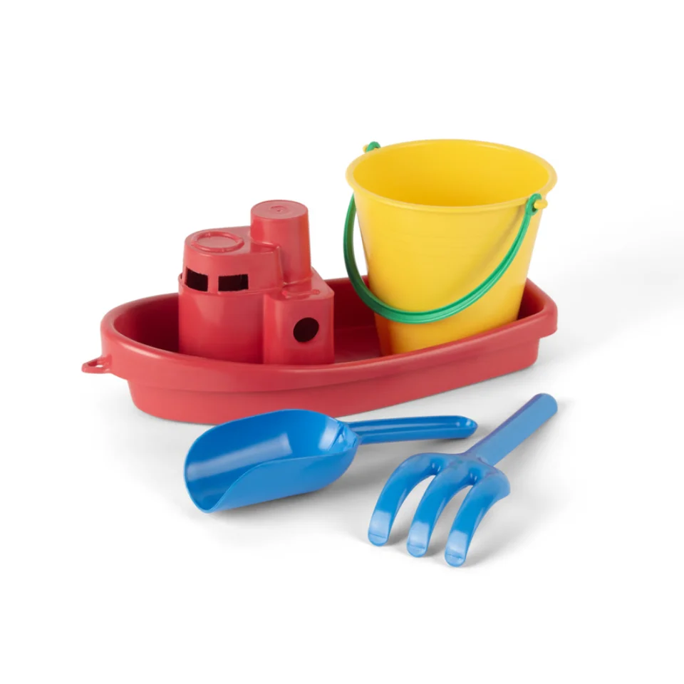 Dantoy – Classic Recycled red boat set in net (1432) v:8580705 Dantoy – Classic Recycled red boat set in net (1432) v:8580705