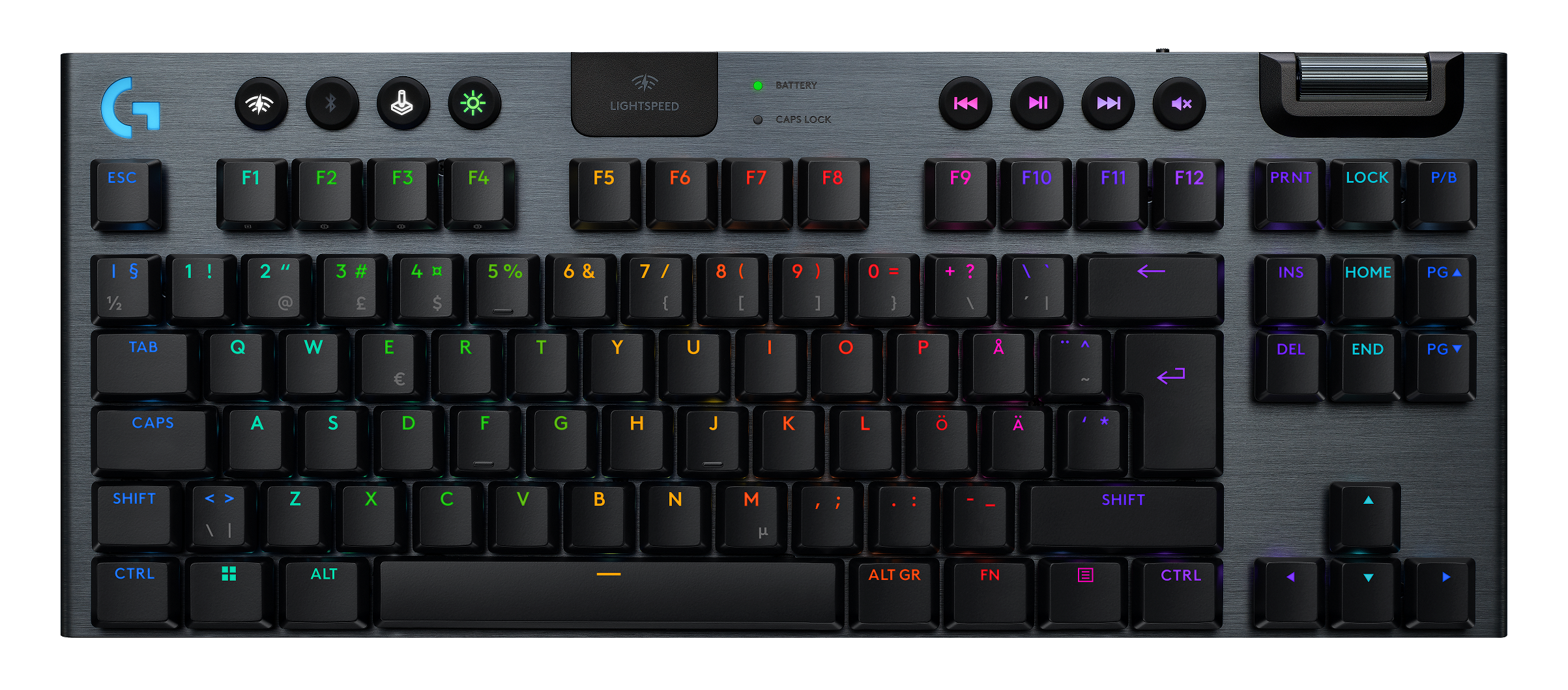 Logitech - G915 X LIGHTSPEED TKL Low-Profile Wireless Gaming Keyboard - Tactile - Black - Gratis frakt v:3402946