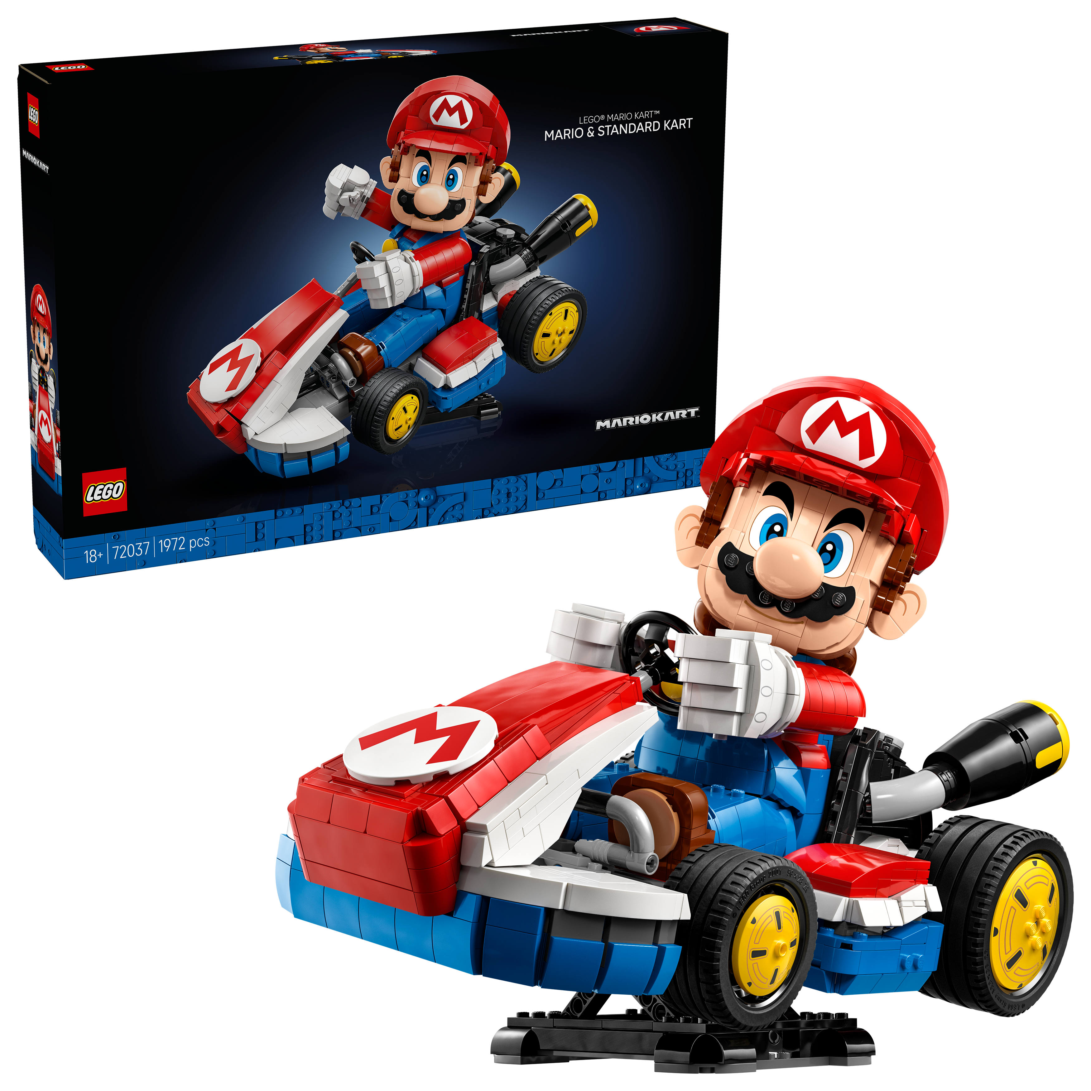 LEGO - Super Mario - Mario Kart™: Mario og Standard Kart (72037) - Gratis frakt v:9408931