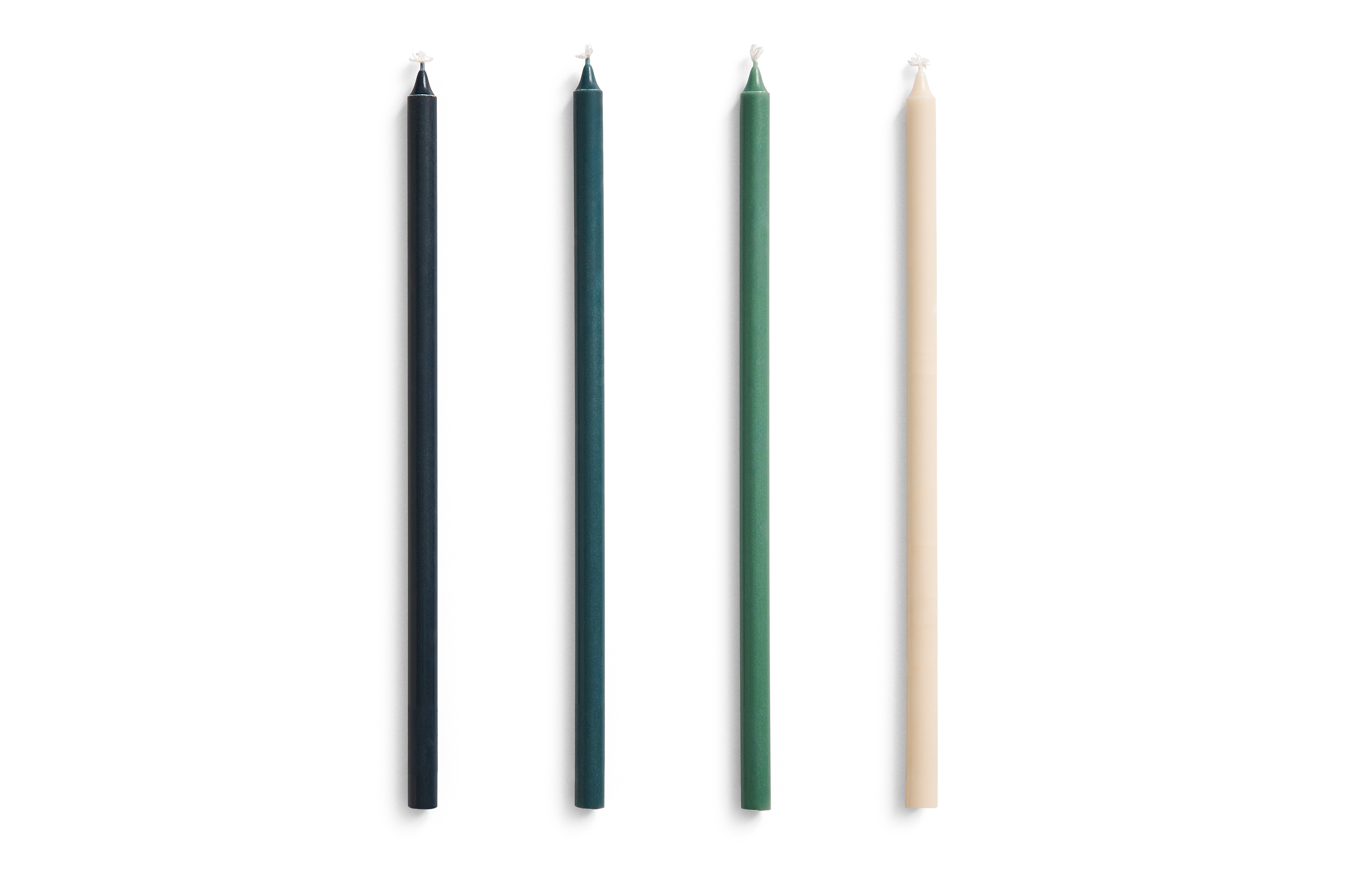 HAY - Slim Lys - Ø1.2 x H30 cm - Grønn & Mørkegrønn - Sett med 4 - Green v:3750044