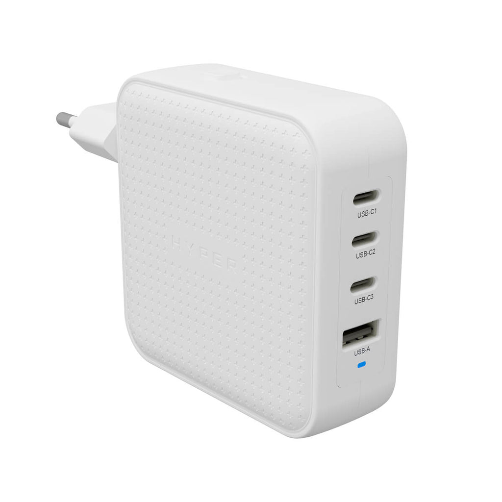Hyper - HyperJuice 100W USB-C GaN Travel Charger (3C+1A) - White - White - Gratis frakt v:3567726