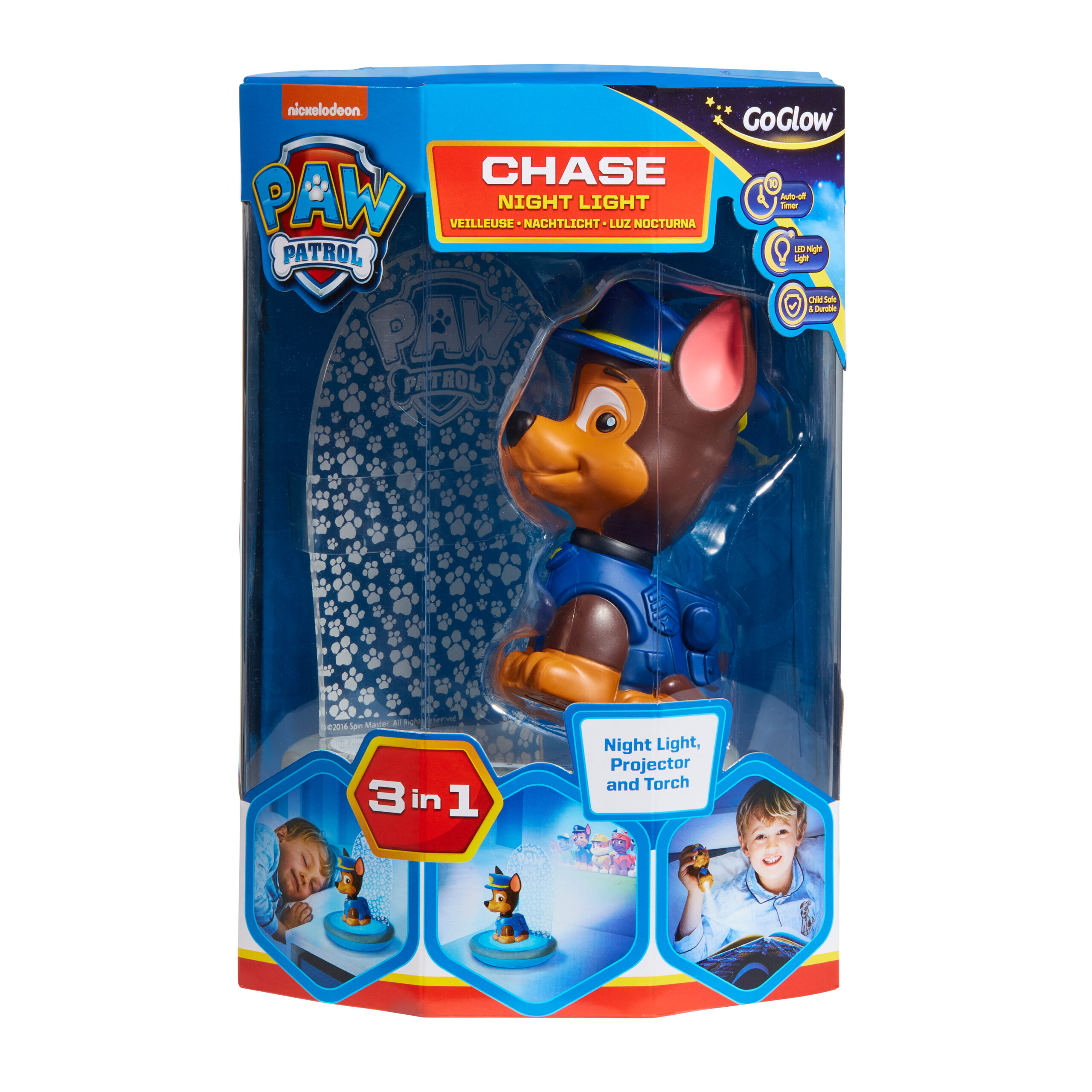 Paw Patrol – Chase Kids Magic Bedside Night Light, Torch and Projector – (10043) v:6964762 Paw Patrol – Chase Kids Magic Bedside Night Light, Torch and Projector – (10043) v:6964762