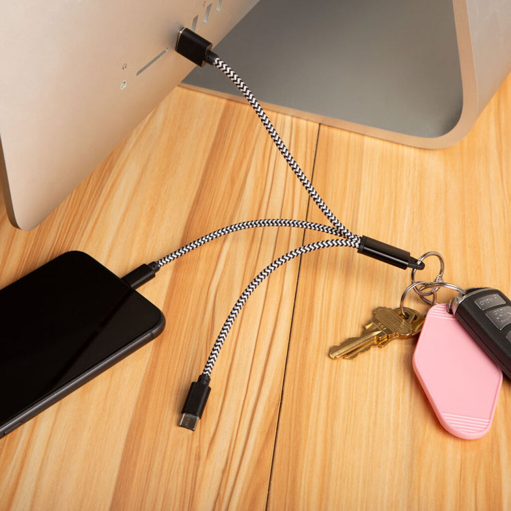 Kikkerland – 3-in-1 Charging Keyring – 1.0 x 7.75 x 0.25 inches v:3426379 Kikkerland – 3-in-1 Charging Keyring – 1.0 x 7.75 x 0.25 inches v:3426379