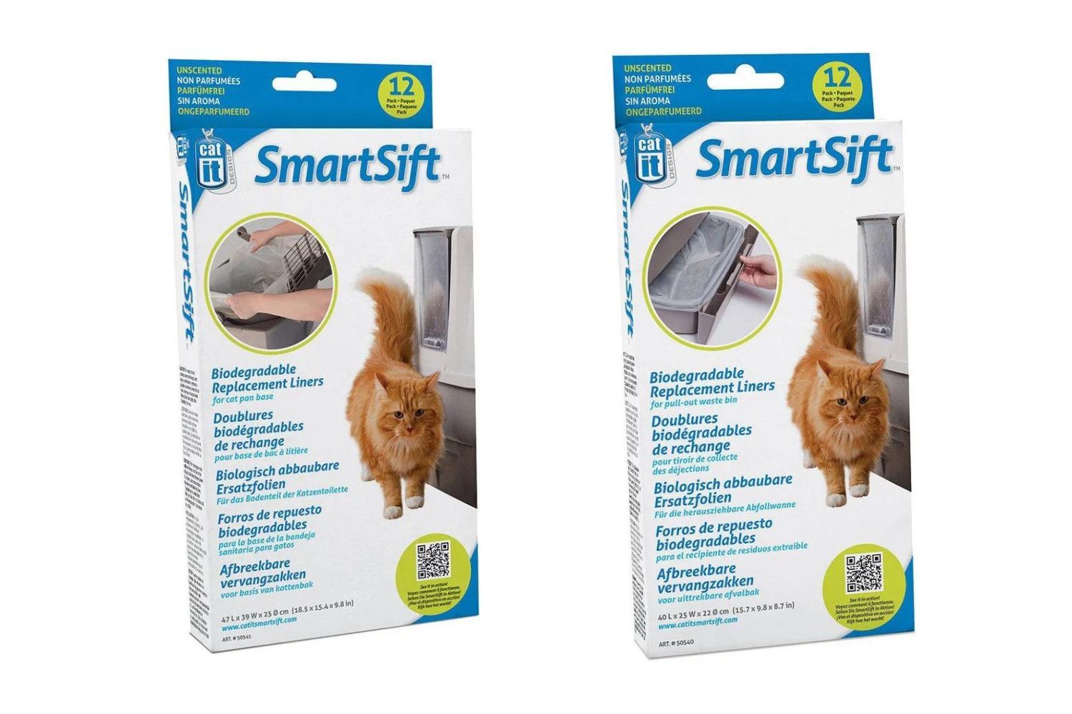 Catit - Biodegradable Replacement Liners 12 x top & 12 x bottom v:3586373