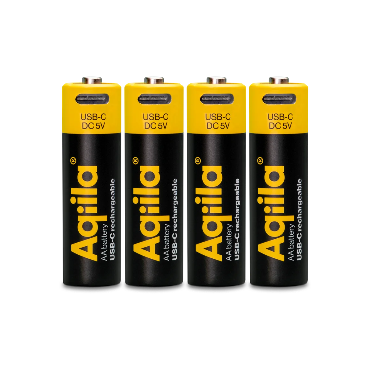 Aqiila – USB-C Oppladbart Batteri – AA – 2000 mAh – 4-pakning v:8883304