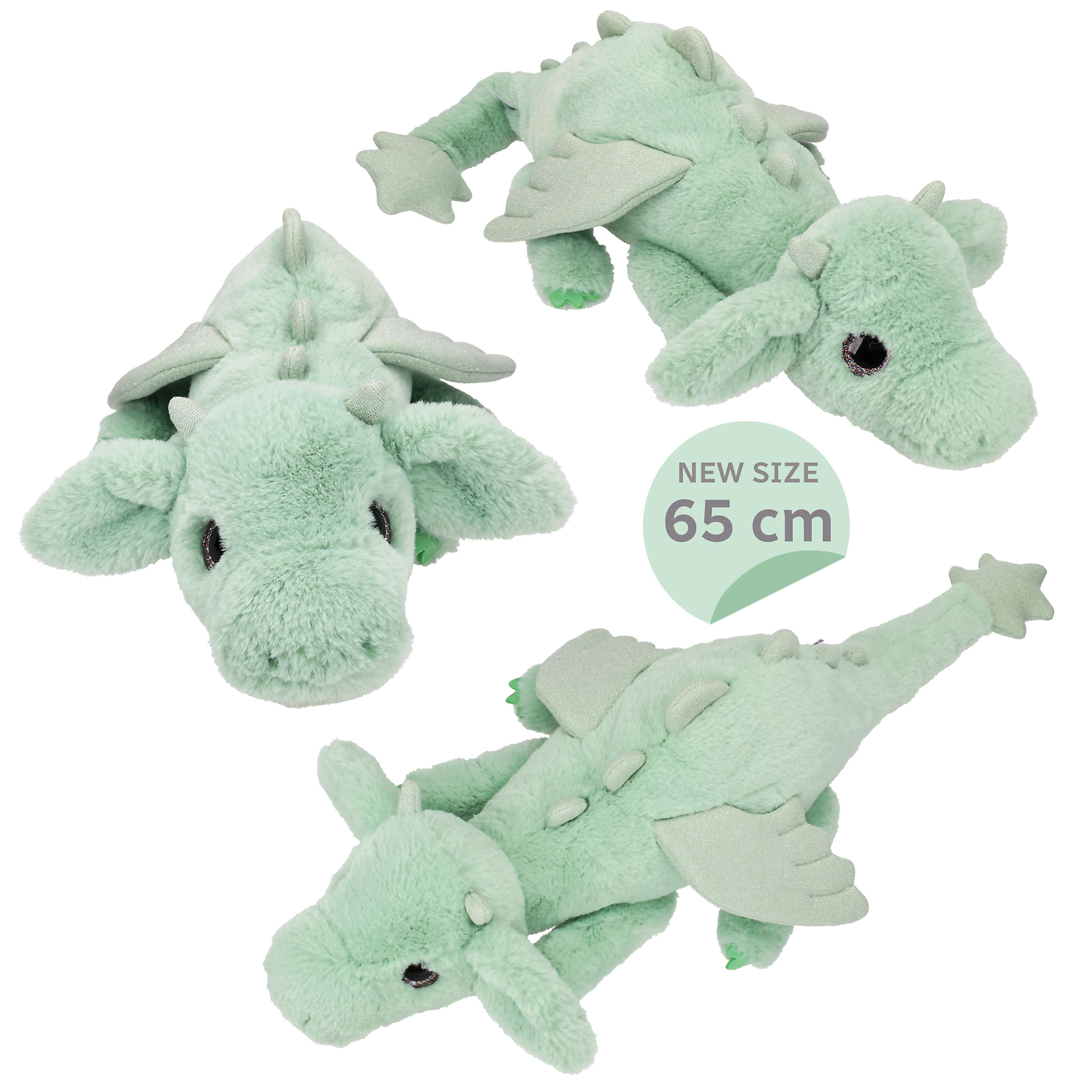 Dino World - Plush Dragon Green 65 cm (0414438) v:8261316