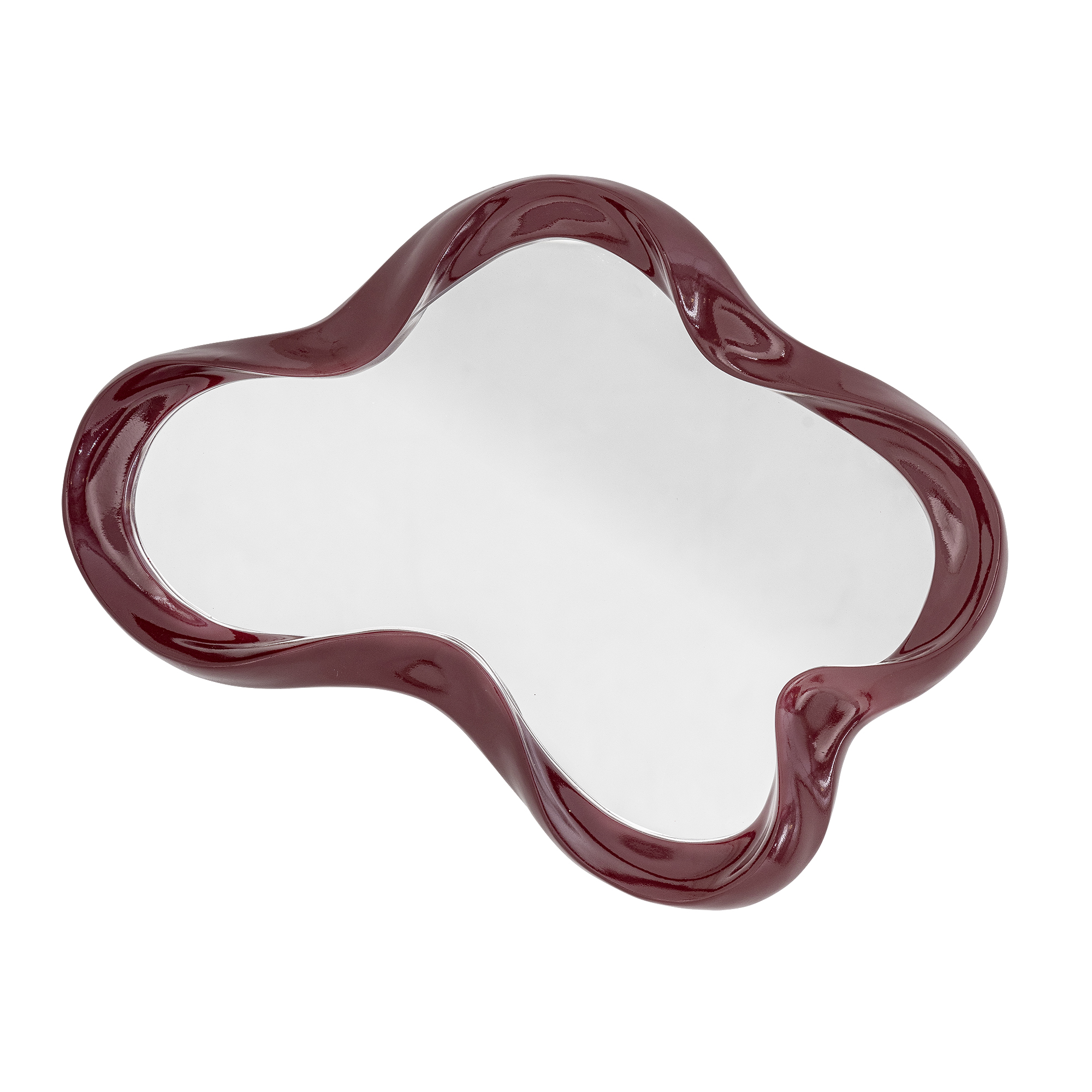 Bloomingville – Violeta Wall Mirror – Red – Polyresin – Gratis frakt v:4269955 Bloomingville – Violeta Wall Mirror – Red – Polyresin – Gratis frakt v:4269955