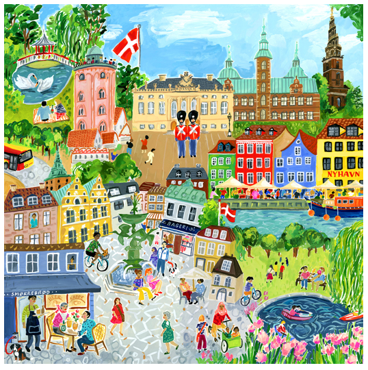 eeBoo - Puslespill - Kopenhagen, 1000 stykker v:6132684