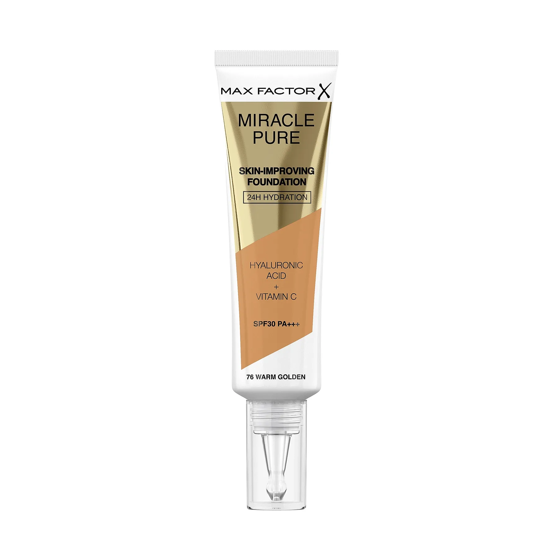 Max Factor - Miracle Pure Skin-Improving Foundation - 76 Warm Golden - 76 Warm Golden v:1602192