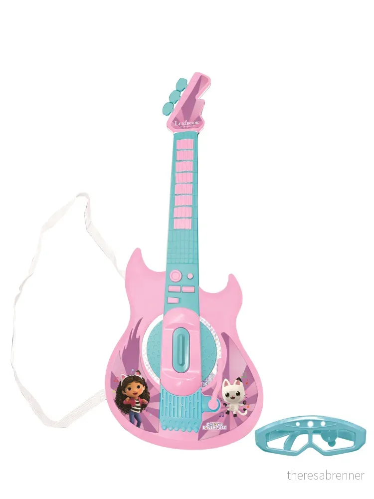 Lexibook - Gabby’s dollhouse Electronic Lighting Guitar with Mic (K260GDH) v:9042376