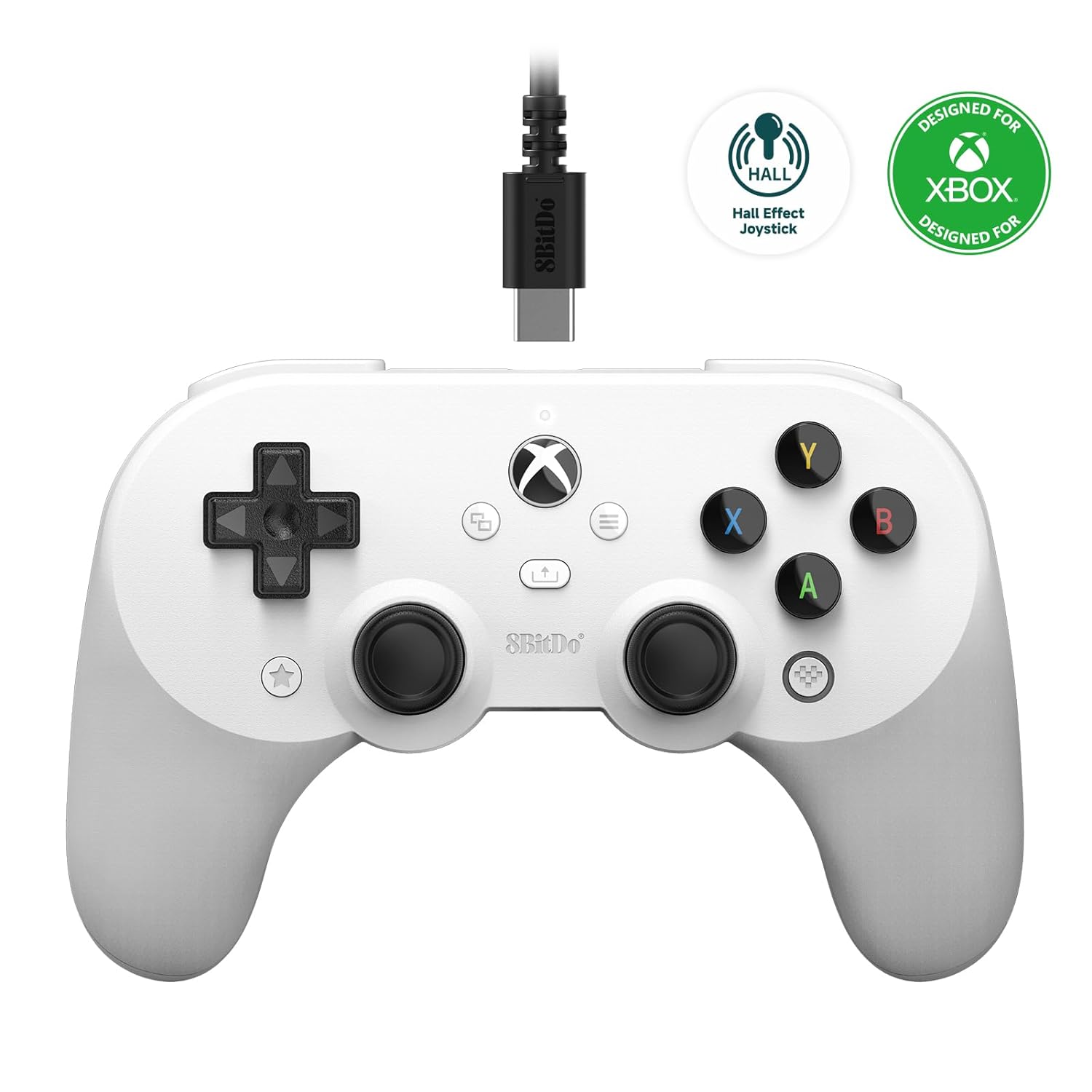 8BitDo – Pro Wired Gamepad 2 – Xbox (White) v:4860838 8BitDo – Pro Wired Gamepad 2 – Xbox (White) v:4860838