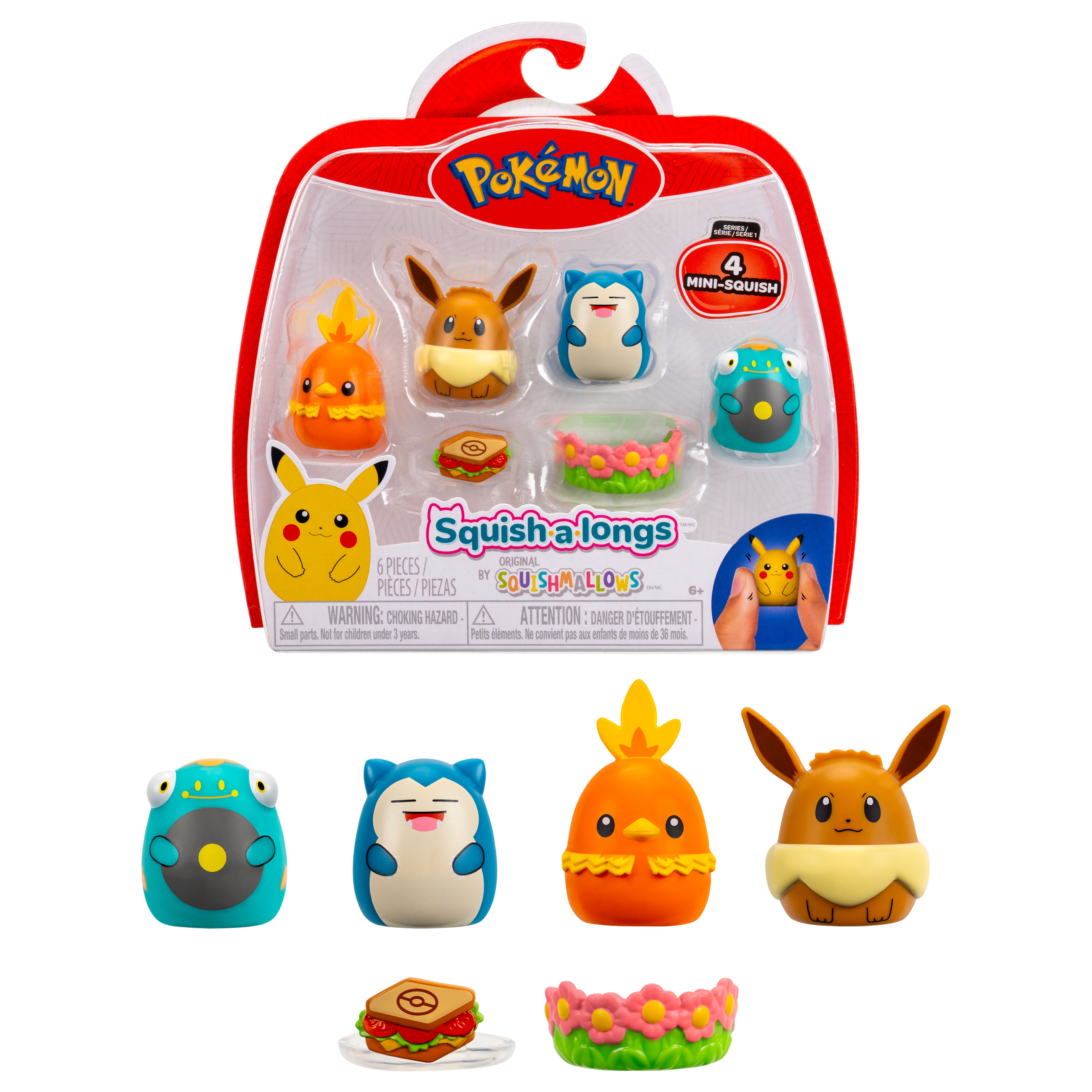 Pokémon – Squishalongs 4 PK Eevee/Snorlax (SQAL0068) v:4157738 Pokémon – Squishalongs 4 PK Eevee/Snorlax (SQAL0068) v:4157738