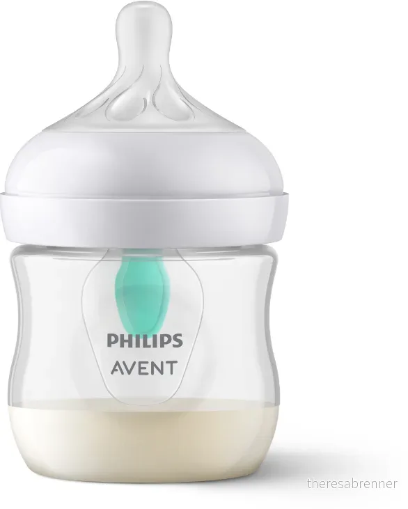 Philips Avent - Baby Bottle with AirFree Vent – 4oz/125ml, Slow Flow Nipple, 0-3 Months, 1 Bottle v:6511941