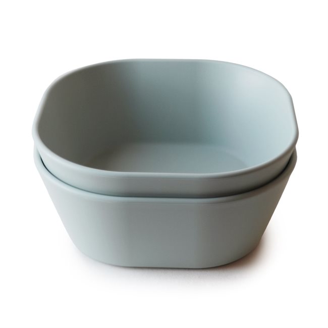 Mushie - Dinner Bowl Square - Sage - 12.7 x 12.7 x 5 cm v:9869972
