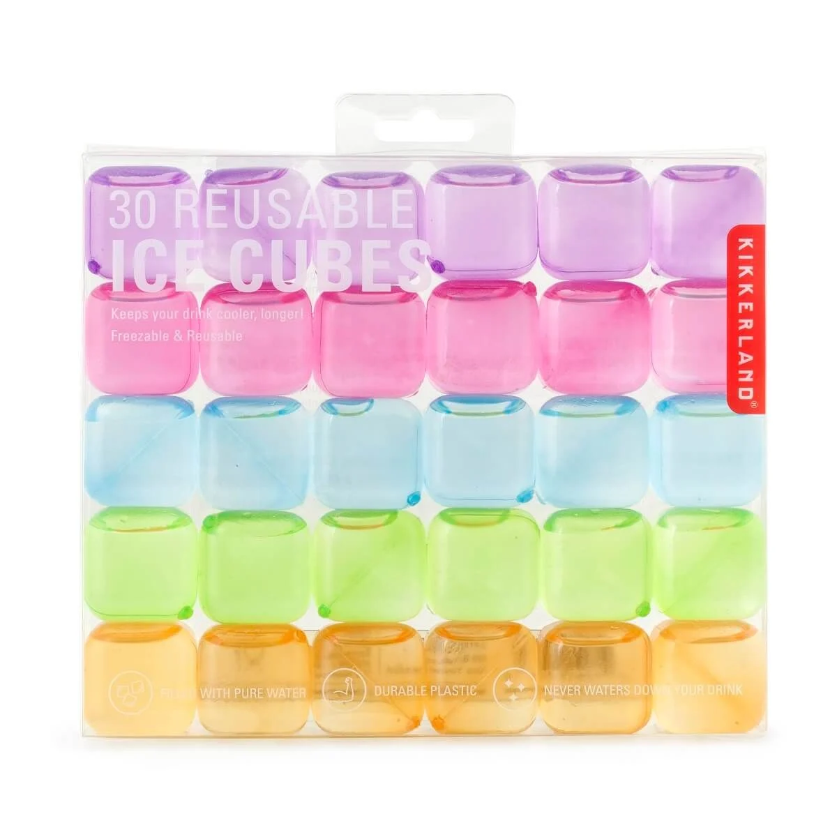Kikkerland - Reusable Ice Cubes- Set Of 30 v:2521418