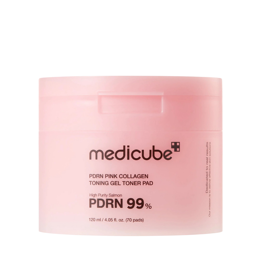 Medicube - PDRN Pink Collagen Toning Gel Toner Pads - Pink - 70 pcs v:9499290