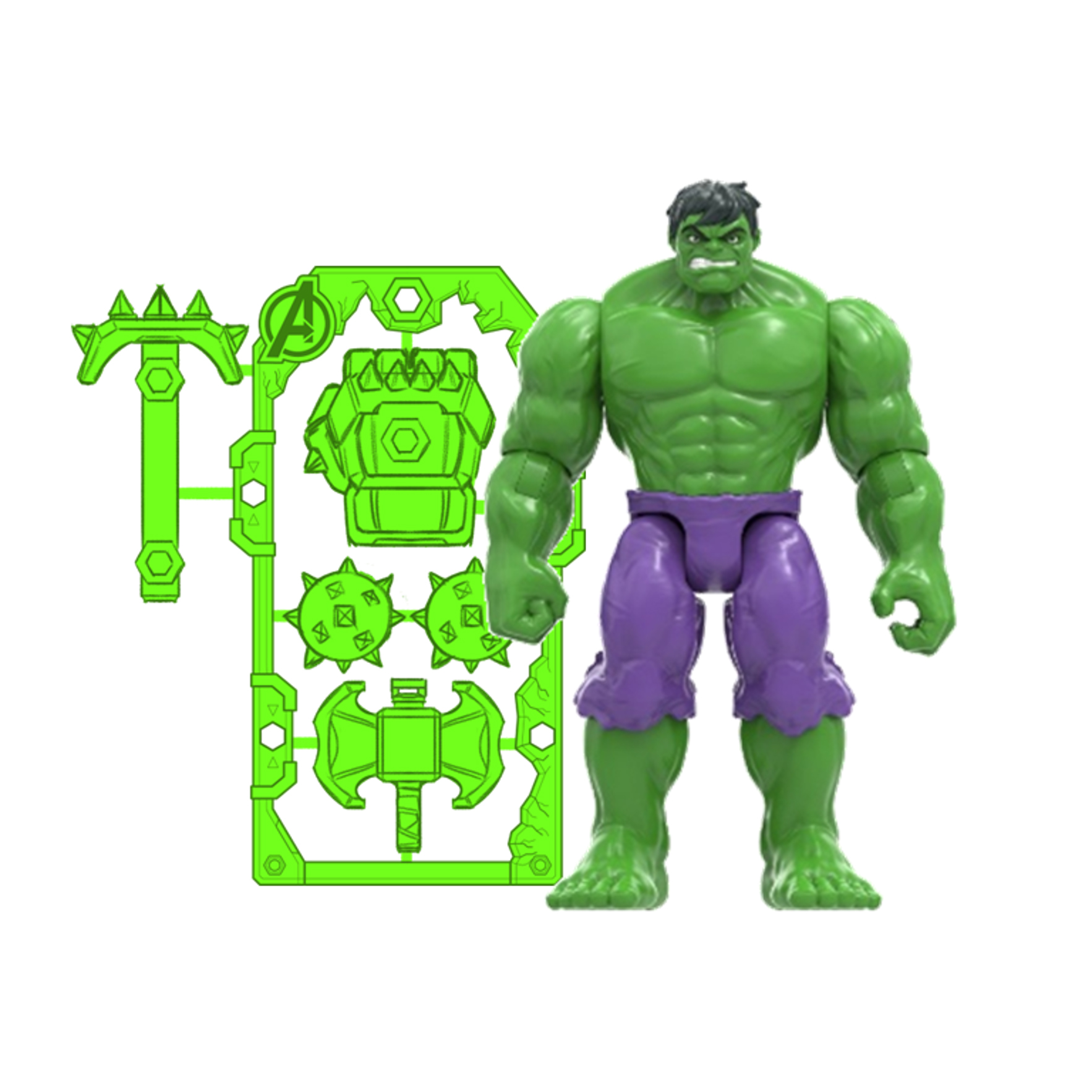 Avengers – Figure With Gear 11 cm – Hulk (G31005X0) v:4217316 Avengers – Figure With Gear 11 cm – Hulk (G31005X0) v:4217316
