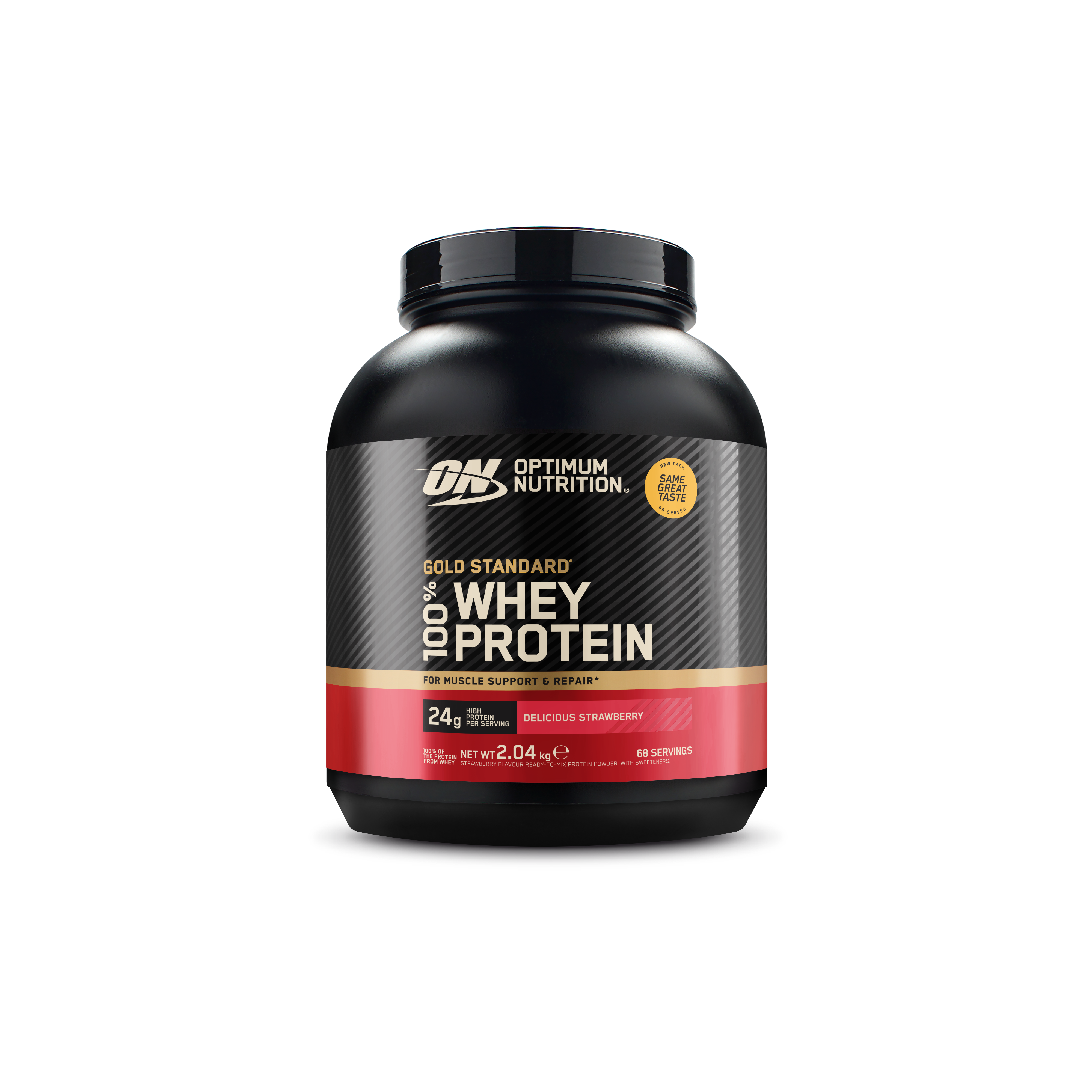 Optimum Nutrition – Gold Standard 100% – Delicious Strawberry 2040 g – Gratis frakt v:7493708