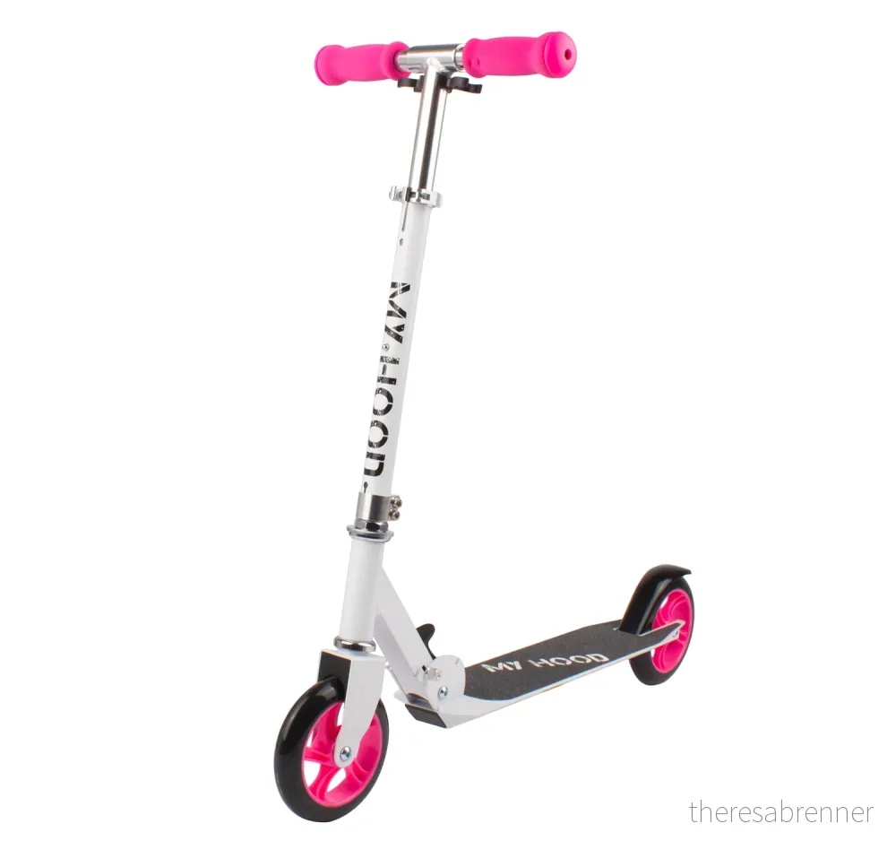 My Hood - Scooter 145 White/Pink (505160) - Gratis frakt v:1400194