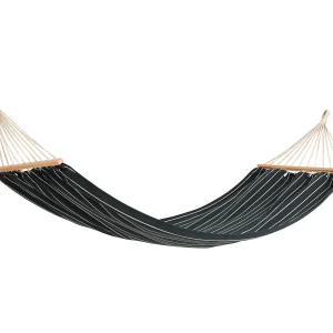 HAY – Outdoor Market Hengekøye – Svart med Beige Stripe – Black & Beige – Gratis frakt v:3791806