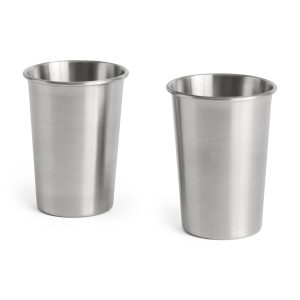 HAY – Outdoor Market Stålkopp Medium – Sett med 2 – H11 cm – Medium v:7872476