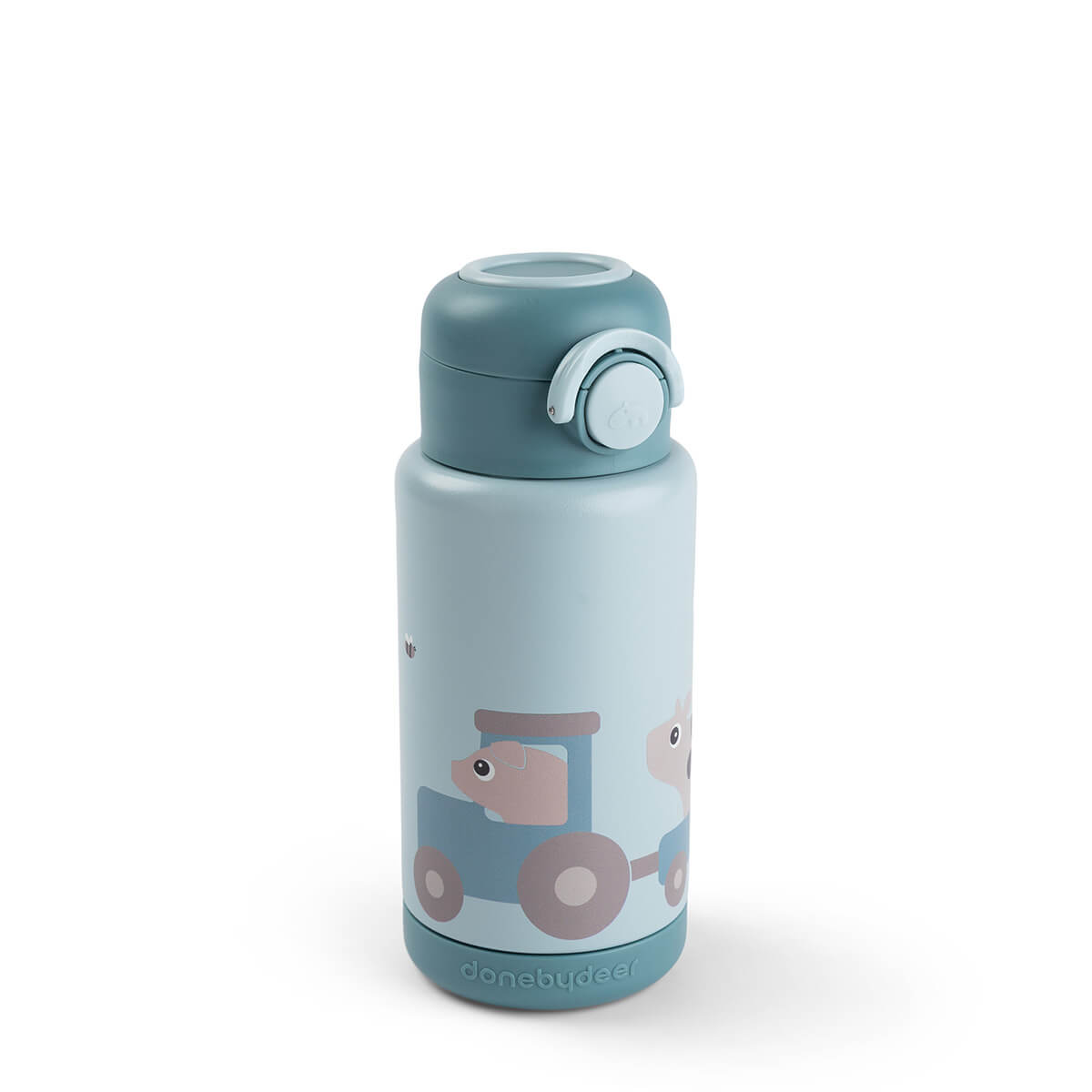 Done by Deer - Insulated bottle Tiny farm - Blue - 340 ml v:8932156