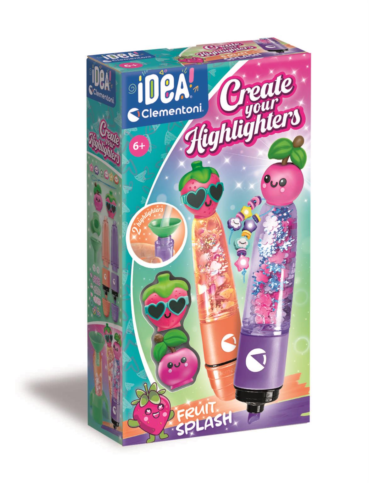 Clementoni - Create Your Highlighters Fruit Splash (Pack By 2) (I-18395) v:3416168